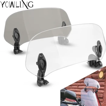 

Transparent/ Smoke Motorcycle Windshield Windscreen Ventilation plate side panels For YAMAHA YZF-R25 FZ6R YZF-R1 FJ-09 FZ1 FZ6
