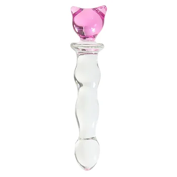 Glass Dildo Sex Penis Large Crystal Pink Heart Butt Plug Vagina Ball Big Glass Anal Dildo Bead Fake Penis Sex Toys For Women Gay 3
