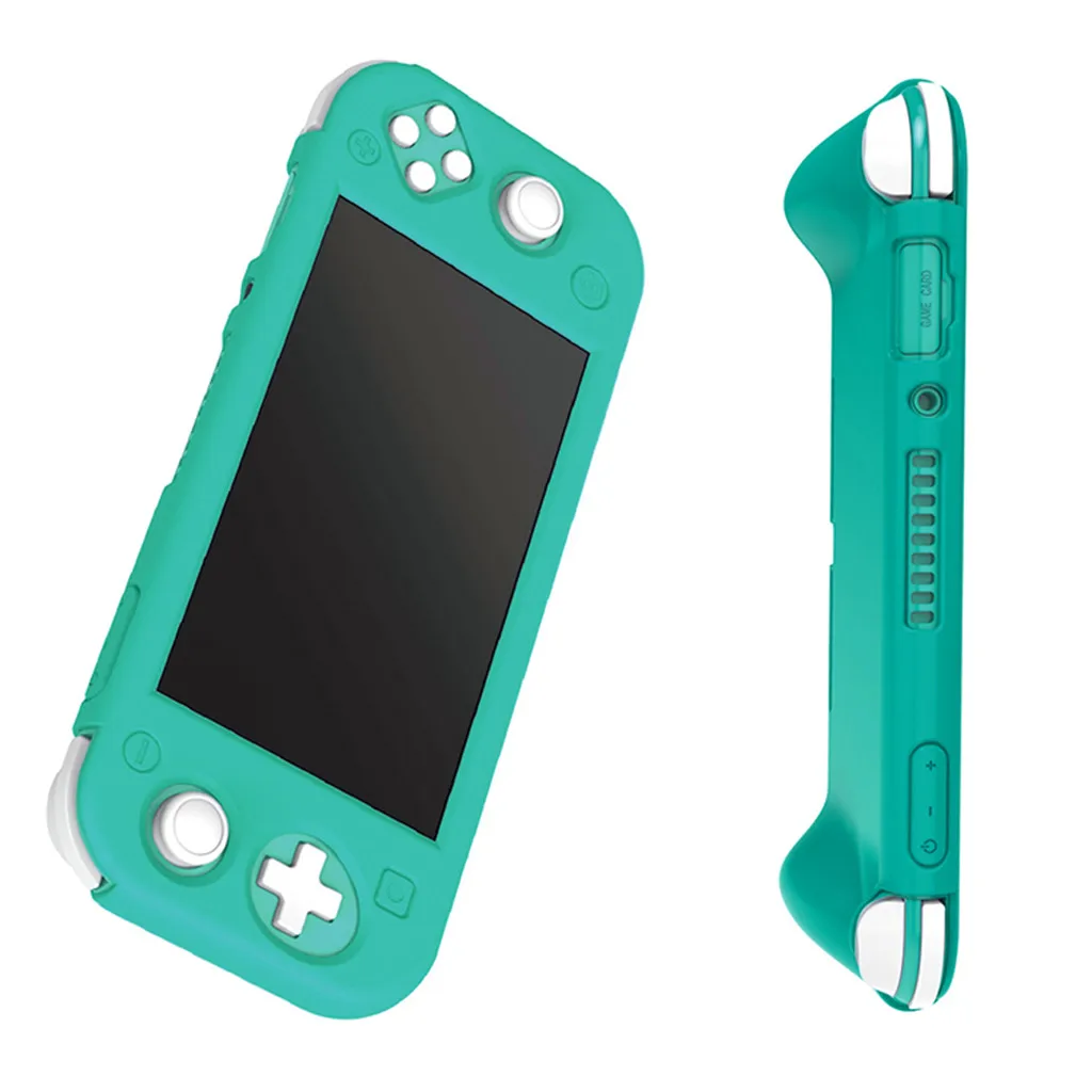 Полный защитный пластиковый чехол с ручкой для NS Switch Lite, силиконовый гелевый нетоксичный чехол, чехол для консоли, эргономичная ручка для игры