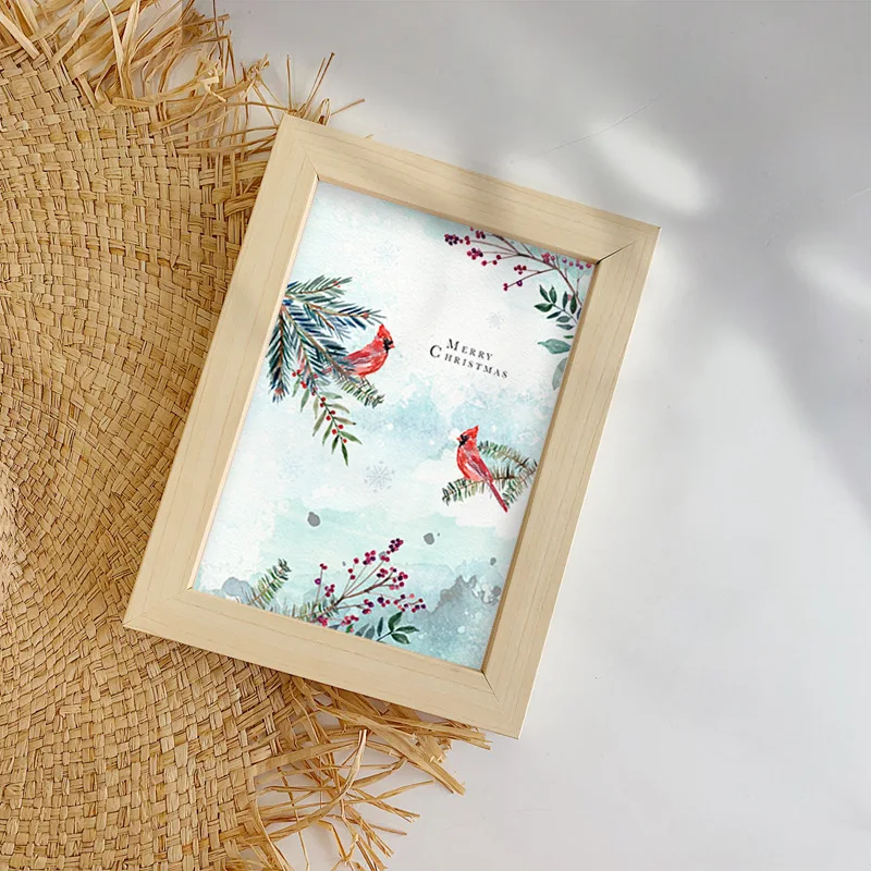 Christmas-Snow-Landscape-Animal-Silhouettes-Elk-Bird-Fox-And-Flower-Canvas-Painting-Wall-Pictures-Posters-Living (2)