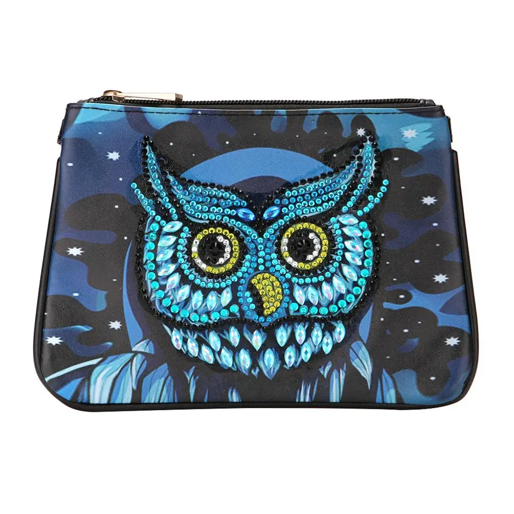 

Partial Multi-Shaped Diamond Painting DIY Butterfly Owl Parrot Bag Coin Purse