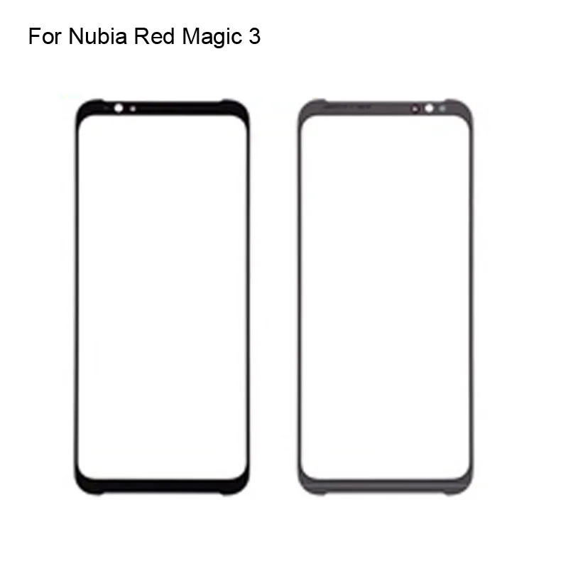 

2PCS For Nubia Red Magic 3 NX629J Front LCD Glass Lens touchscreen RedMagic 3 Touch screen Panel Outer Screen Glass without flex