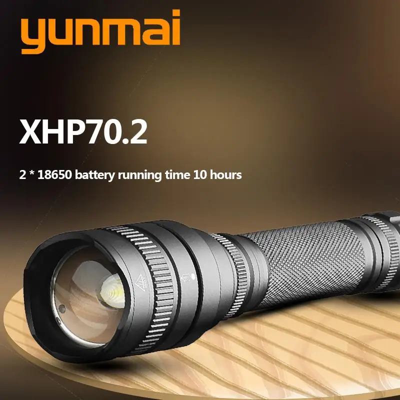 Высокое качество XHP120.2 Масштабируемые Мощный тактический фонарь светодиодная