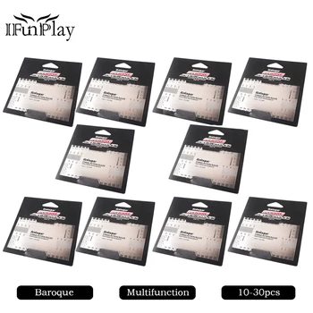 

10pcs Baroque Stainless steel Luthier Tool String Action Gauge Ruler Setup Guitar Measuring Instruments for Guitar Bass