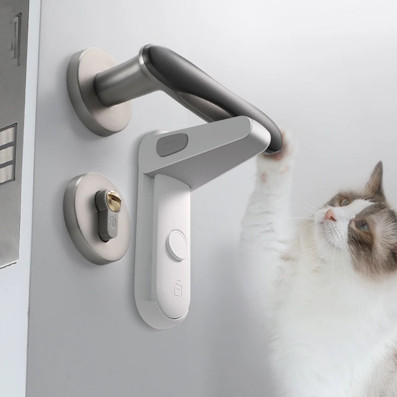 Sicurezza Porte Per Bambini - Serratura A Leva Con Adesivo 3M, Facile Da Installare, 1 Pezzo