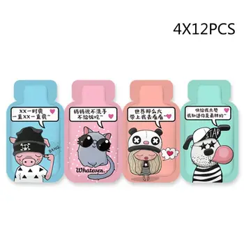 

48 Bags Cute Cartoon Disposable Alcohol Disinfection Gel Antibacterial Anti-Virus Hand Sanitizer Liquid Refreshing Non Sticky Po