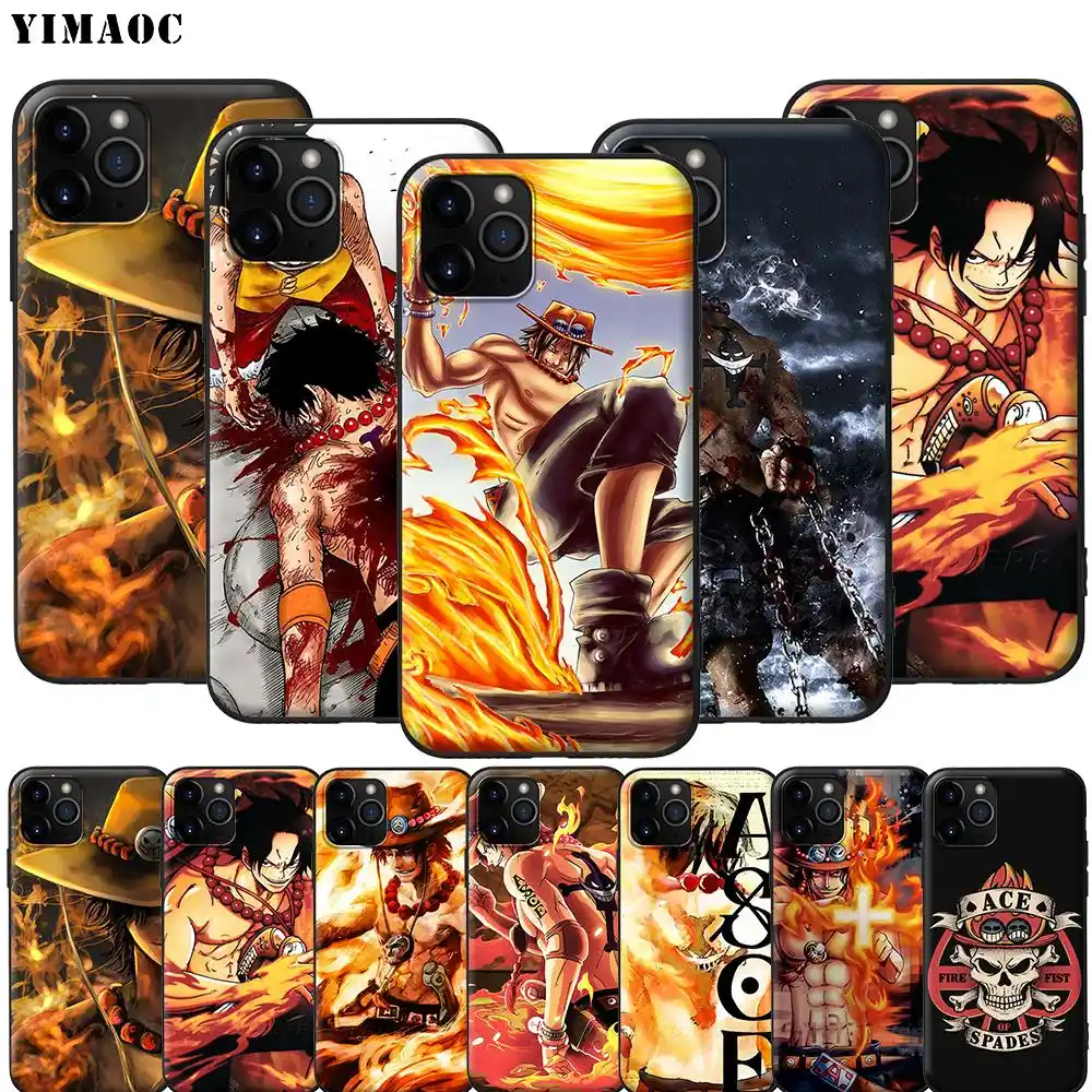 Yimaoc One Piece Ace Silicone Soft Case For Iphone 11 Pro Xs Max Xr X 8 7 6 6s Plus 5 5s Se Aliexpress