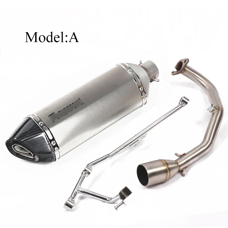 Для SYM GR125 GR150 125CC 150CC выхлопная система мотоцикла передняя Соединительная труба с Глушитель Трубы весь комплект трубы скольжения на