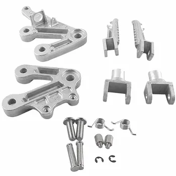 

For Suzuki GSXR1000 2003 2004 K4 Motorcycle Front Foot Pegs Footrest Bracket Silver