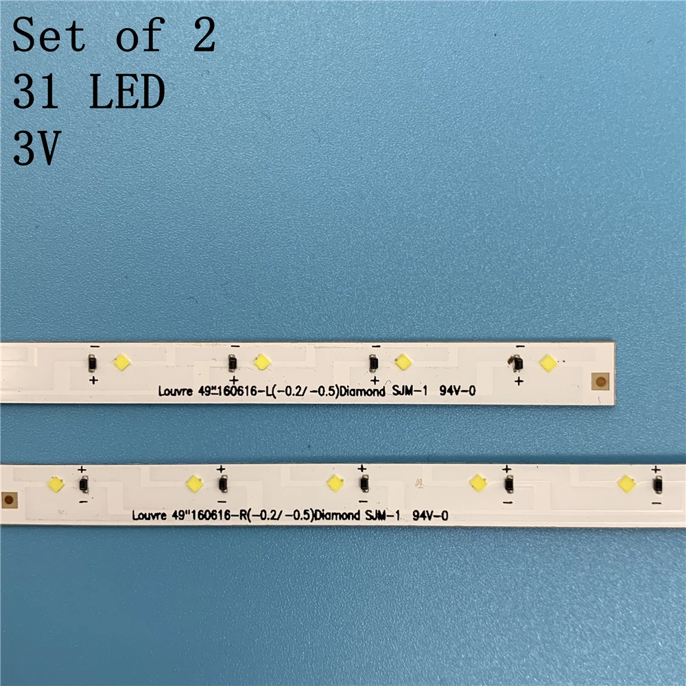 Светодиодная подсветка для Samsung Louvre 49 &quot160628 R/L( 0 2/ 5) Diamond Un49k5300 UE49K5100AK CY FK049BNEV3H BN95
