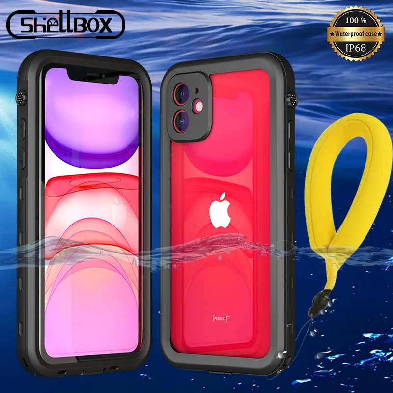 Чехол для IPhone 11 Pro Max 7 8P X XS XR корпус Shellbox Dot Plus прозрачная задняя крышка