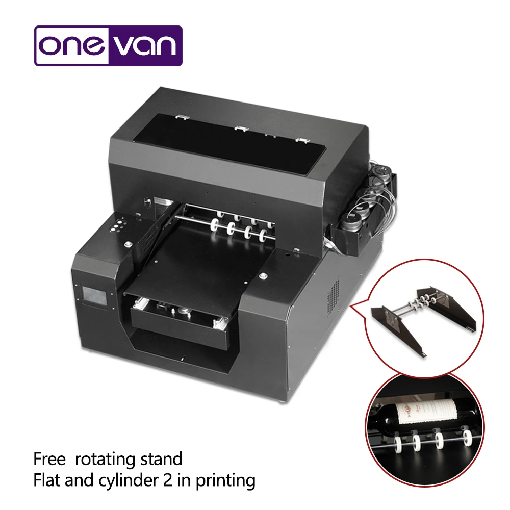 Impresora UV A3 2 en 1, cilindro grande con soporte de rodillo para uso doméstico para caja de regalo/tarjeta/disco en U/impresión de botellas| Impresoras| -