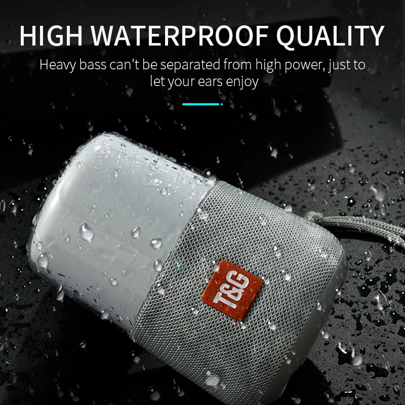 TG168 Красочный светодиодный Bluetooth динамик Портативная колонка водонепроницаемый сабвуфер музыкальная Колонка акустическая система с fm-радио Громкая связь