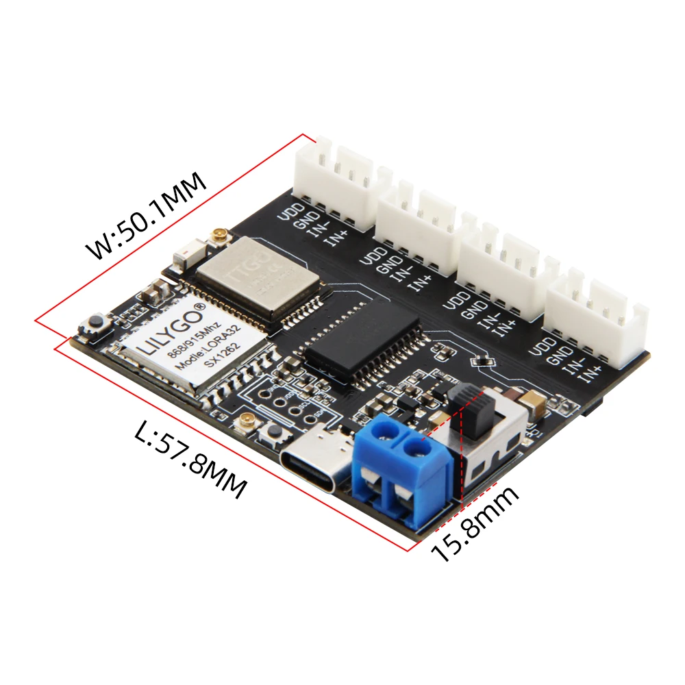 Lilygo® Ttgo T-weigh Esp32 T-micro32 Lora Sx1262 868mhz 915mhz Módulo sem Fio 4-grupo 4-way Hx711 Apoio Expansão Pesando - Image 5