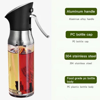 

Kitchen Metering Oil Pot Combo Sprayer Adjustable Barbecue Seasoning Fine Mist Spray Bottle Dispenser Kitchen Tool NEW