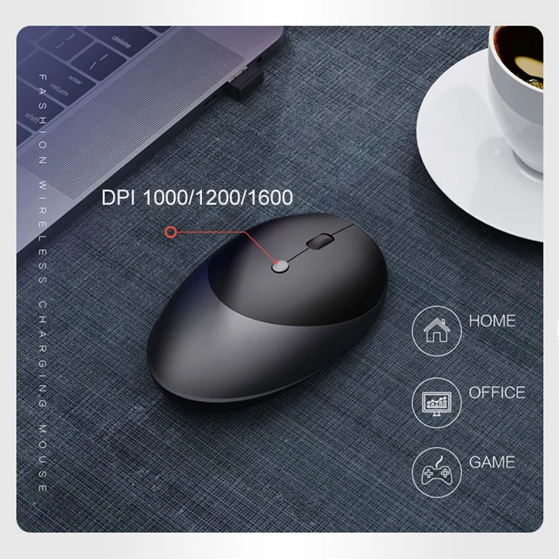 Новая мода 2,4G USB Беспроводная мышь 1600 dpi игровая мышь для Macbook Air Pro ноутбука настольная перезаряжаемая компьютерная Бесшумная мышь
