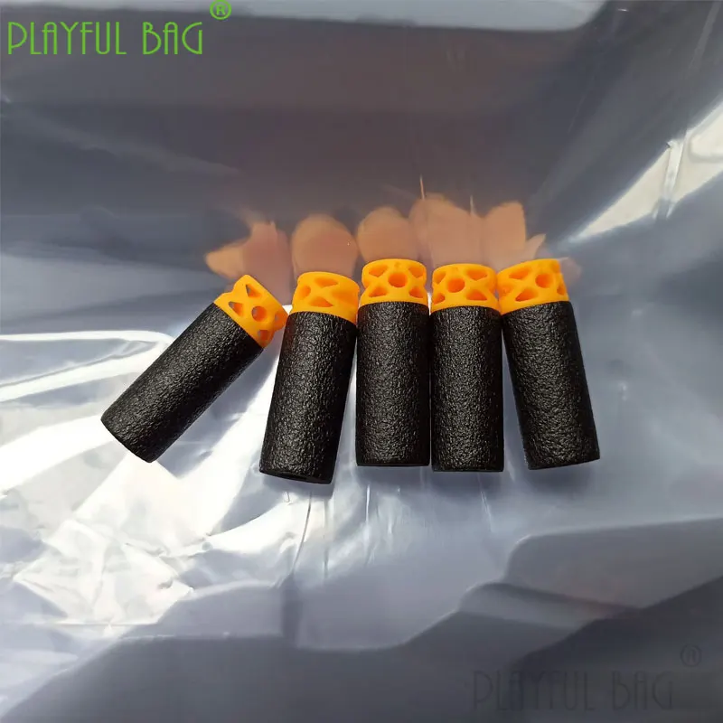 PLAYFUL BAG Outdoor toy soft bullet UZI hollow short bullet EVA bullet foam 3.8cm*1.3cm high weight accessories ID46 4