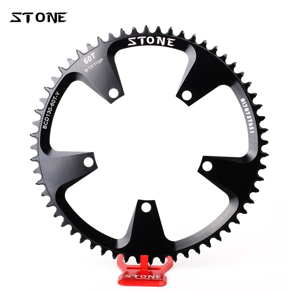 BCD 130mm Driveline CNC Alloy 7075 Road Bike Bicycle Cycling Chainring 60T