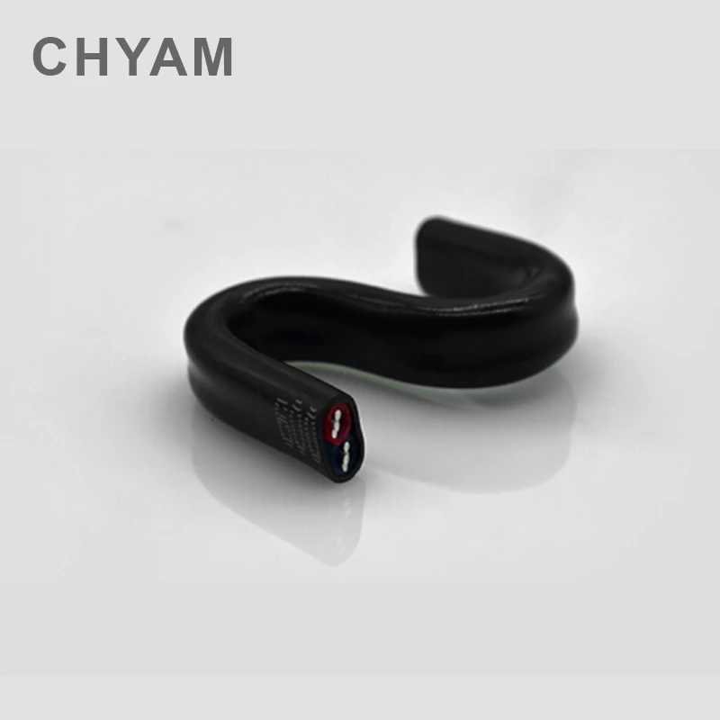 Однометровая алюминиевая проволока черная крышка 2 жильный 5/4 /6 мм Suqare Fore