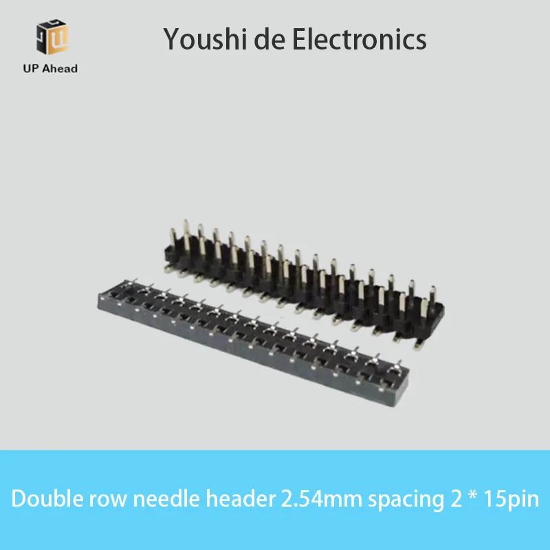 

Dubbele Rij Naald Header 2.54Mm Afstand 2 * 15pin
