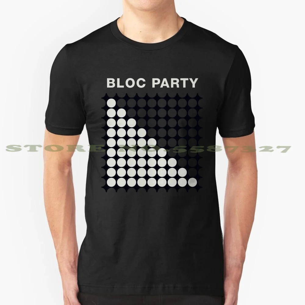 Bloc Party Circle Pattern Summer Funny T Shirt For Men Women Kele Okereke Matt Tong Russell Lisack Banquet | Мужская одежда