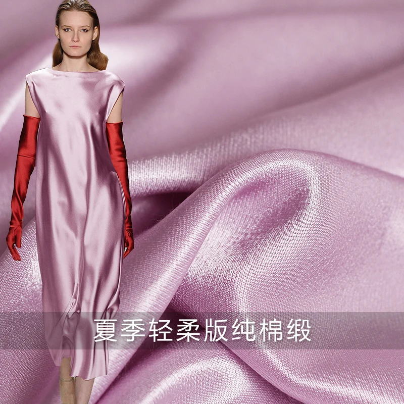 Милое лиловое летнее тонкое платье из чистого хлопка и сатина с блестящими