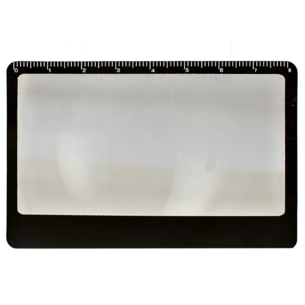 

Rectangular Magnifier Magnifying Sheet Card Shape Portable Pocket Solar Igniter Fire Starter Ruler Outdoor Camping Travel