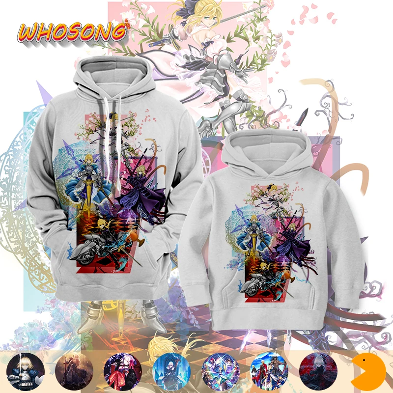 3D толстовки WHOSONG Waifu Senpai Kawaii Аниме Девушки маньга саблей Свитшот белого цвета