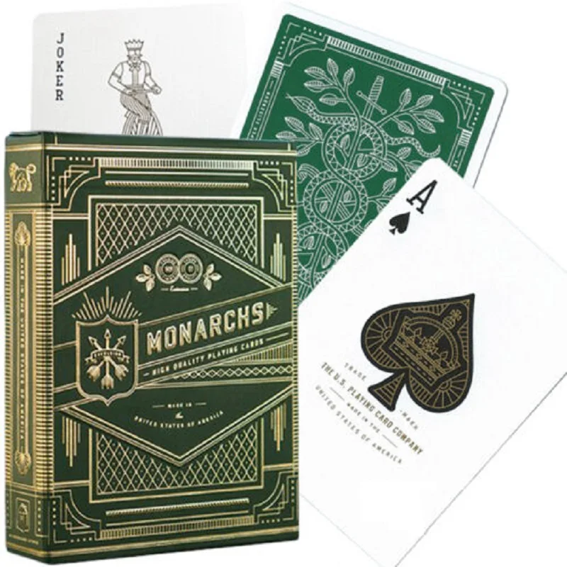 Theory11 Monarchs Playing Cards Green Monarch Deck Collectible Poker Card Games Entertainment