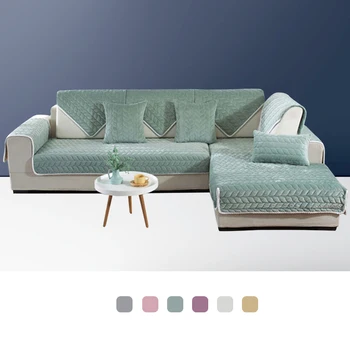 

Solid Color Sofa Cover Washable Removable Towel Armrest Couch Couch Covers Slipcovers 21 Dog Seater Single/Two/Three Sizes