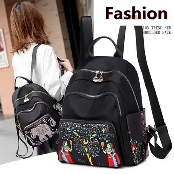 

New Women Waterproof Nylon Backpack for Women Multi Pocket Travel Backpacks Female School Bag for Teenage Girls Book Mochilas