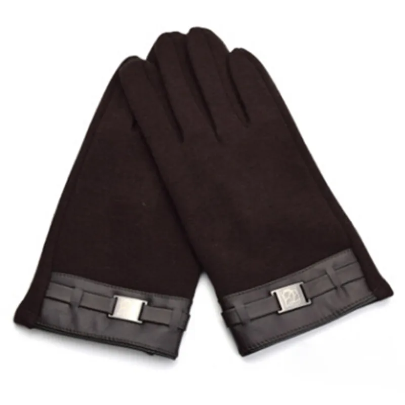 Autumn Winter Men Knitted Gloves Fashion Touched Screen Business Gloves High Quality Thicken Warm Cashmere Gloves Hot Sale