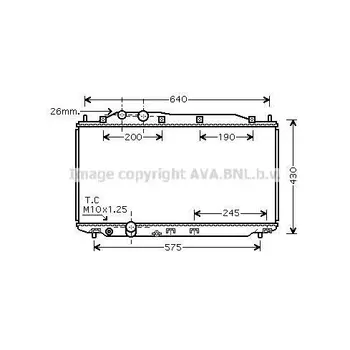 

Radiator cooling system AUTOMATIC \ Honda Civic VII 1.6-1.8i 16V 0
