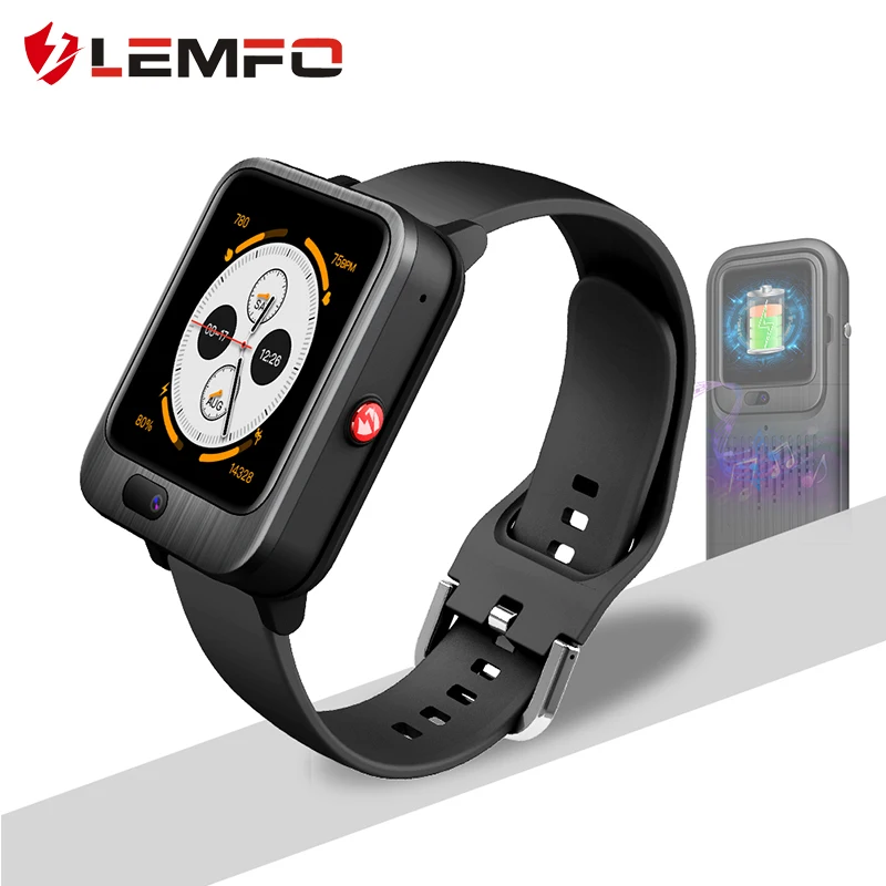LEMFO 4G sim карта LEM11 Android7.1 GPS Wifi Поддержка вызова 1 54 дюймов TFT экран пульсометр