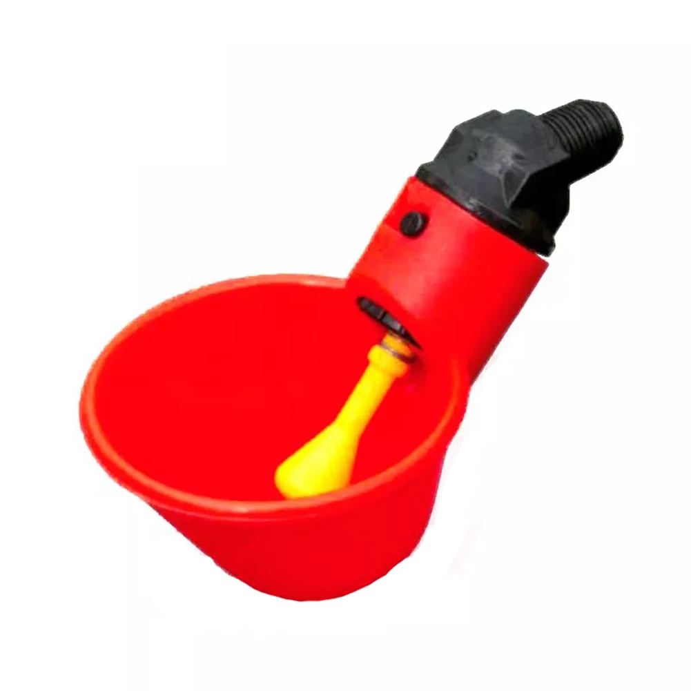 

Automatic Chicken Drinking Cup Drinker Chicken Feeder Plastic Poultry Drinking Cup Easy to Install Screws Poultry Supplies 1pcs