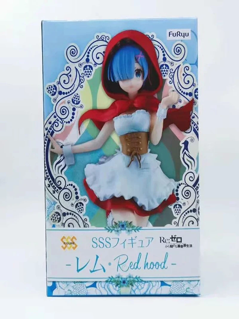 Re: Zero Hajimeru Isekai Seikatsu Rem/Ram Red Hood Ver. ПВХ кукла Фигурка Коллекционная Фигурка модель игрушка подарок