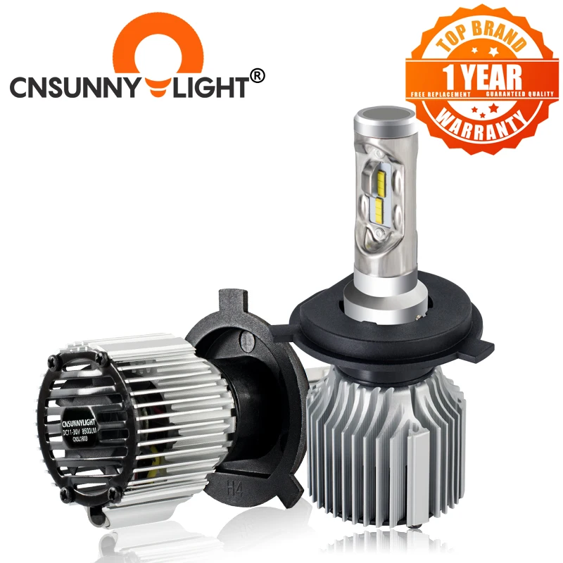 CNSUNNYLIGHT автомобильная светодиодная лампа для фары H7 H4 H11 H8 9005 9006 H1 H3 880 H13 9004 9007