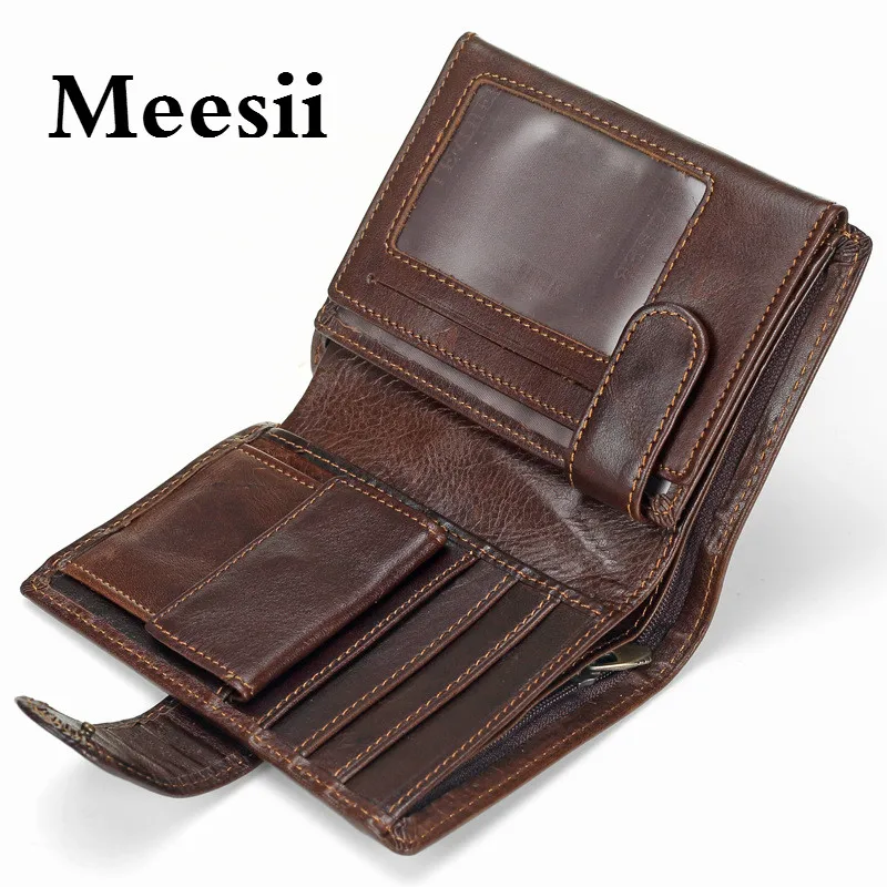 Брендовый высококачественный кошелек Meesii из 100% натуральной воловьей кожи