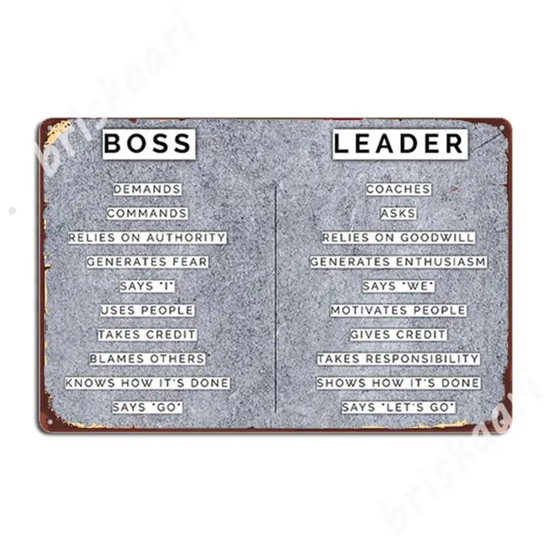 

Bosses Vs Leader Metal Signs Wall pub Designing Club Bar Plates Tin sign Posters