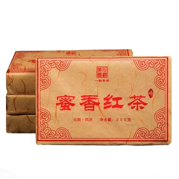 

2019 / 2020 Year China Yunnan Fengqing Dianhong Red Tea Ancient Tree Black Tea Honey Sweet Tea DIAN HONG Brick 250g