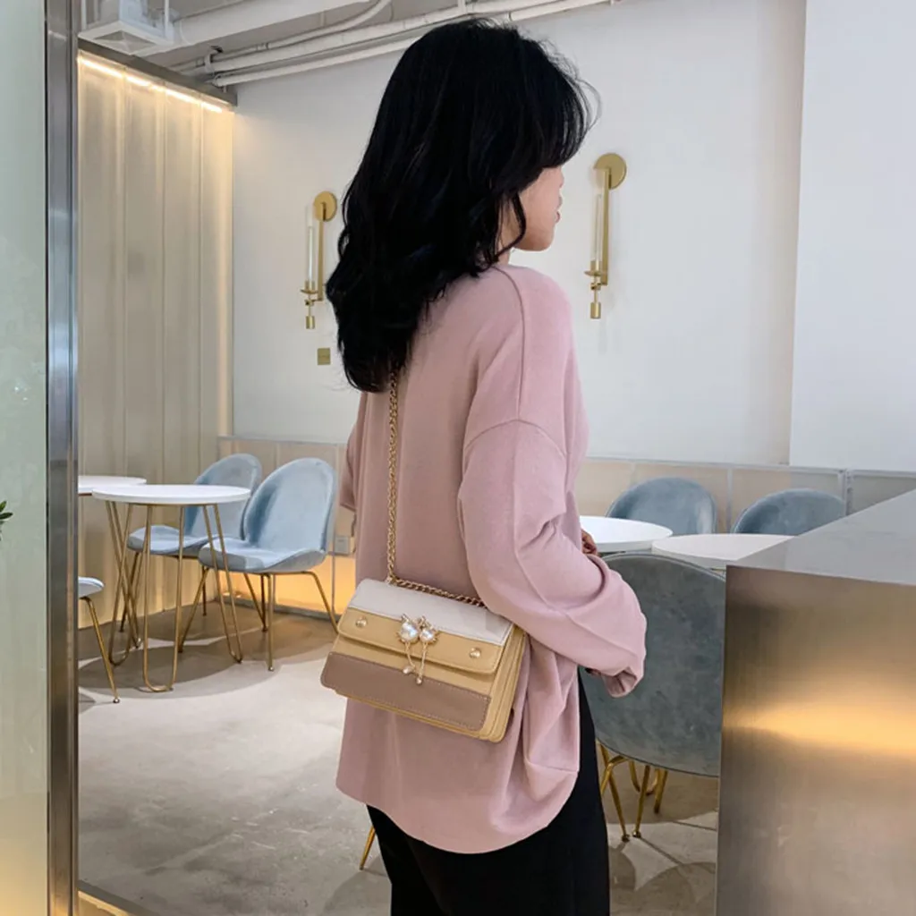 Сумки через плечо для женщин Bolsos Mujer De Marca Famosa новая сумка на плечо Маленькая квадратная сумка хит цвет модная сумка-мессенджер