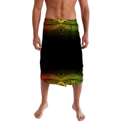 Polynesian Noble Pocket Pants Skirt Colorful Graffiti Brand Design Men ie faitaga Bonfire Party Costumes Factory Custom
