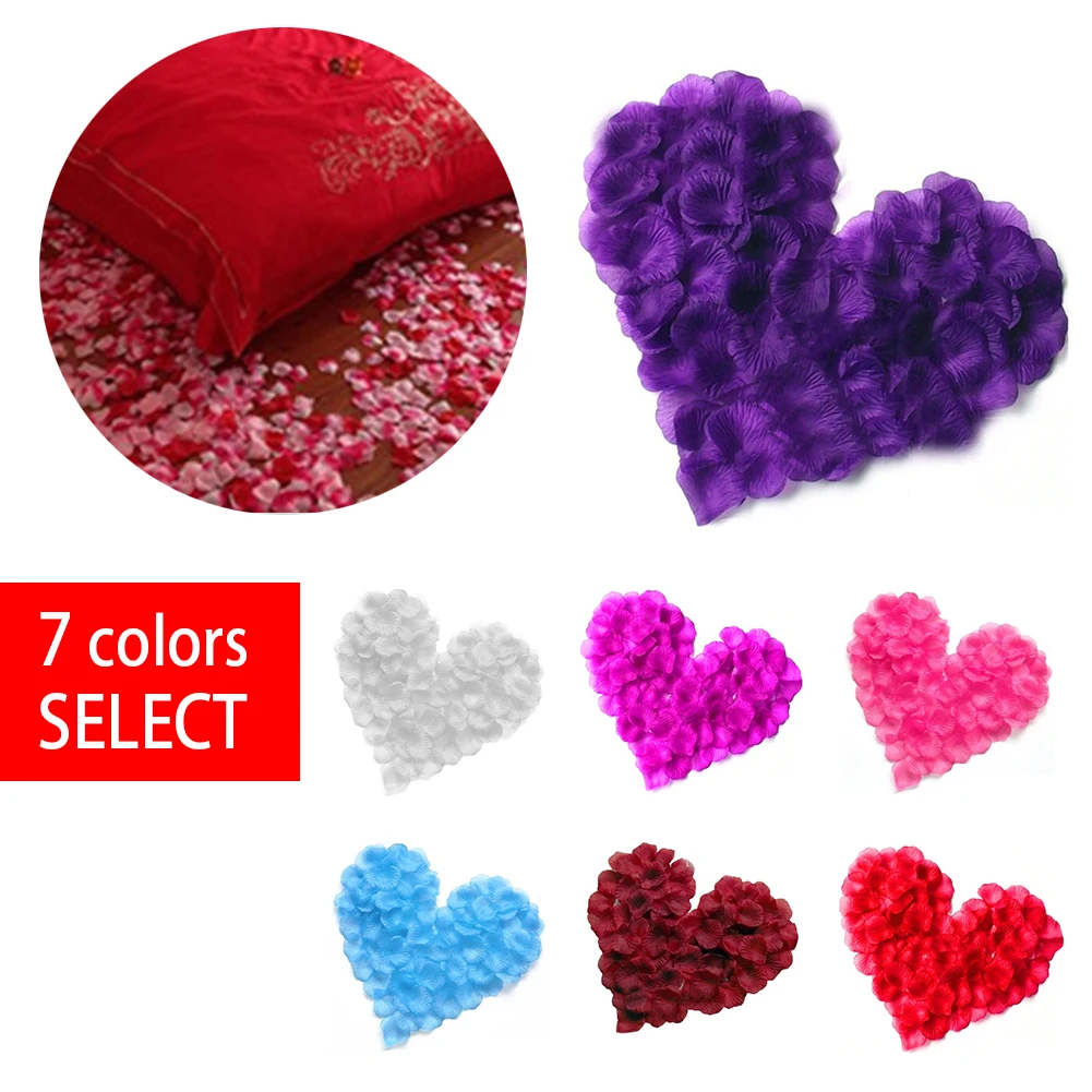 Искусственные шелковые лепестки роз 100 шт./лот Свадебный декор для свадьбы