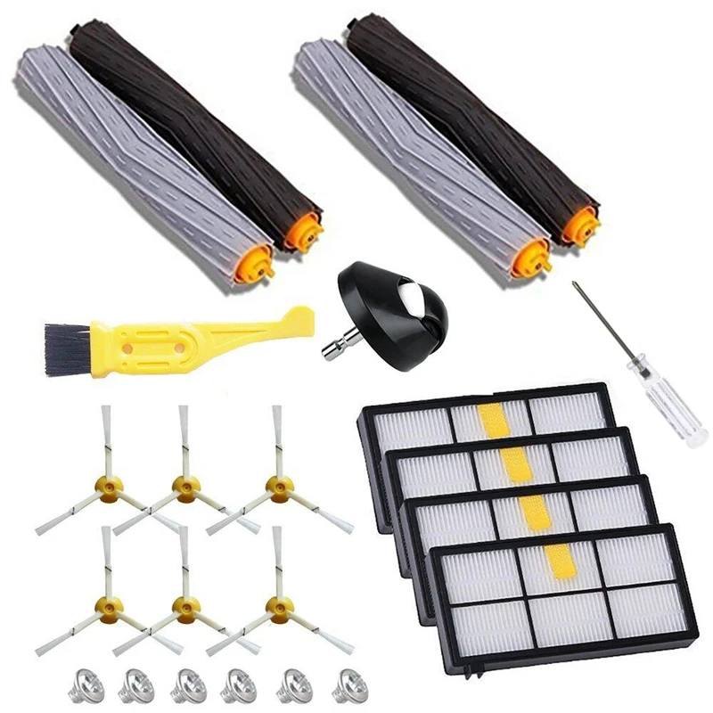 

Filter Replacement Parts for Irobot Roomba 800 900 Series 980 900 890 880 870 860 800 Vacuum Cleaner Part Side Brushes Filters+T