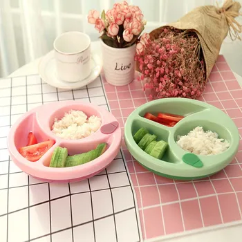 

Children's Tableware Baby Learning Dishes Non-slip Food Feeding Bowl PP Kids Assist Food Bowl With Suction Cup Baby Feeding Dish