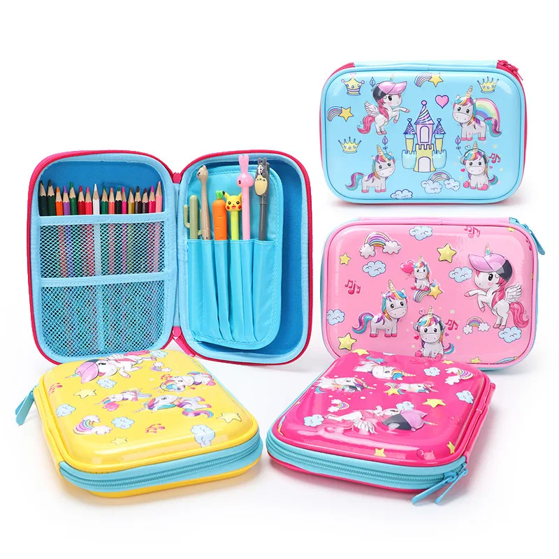 

cute pencil case box unicorn estojo escola material school supplies pink cartucheras para lapices escolares piornik astuccio