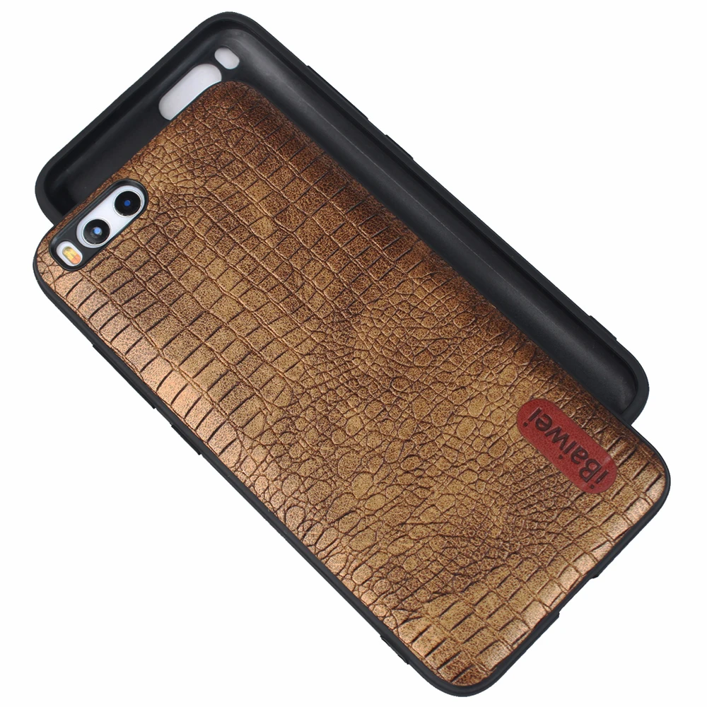 Leather Case for Xiaomi Mi 6 Crocodile pattern Silicone TPU PC Back Cover Shockproof Coque Mi6 Protective Holder Men |
