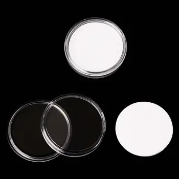 

100Pcs Clear Round 30mm Direct Fit Airtight Coin Capsules Holder Display Collection Case With 20/25/27mm Pad Rings & Storage Box