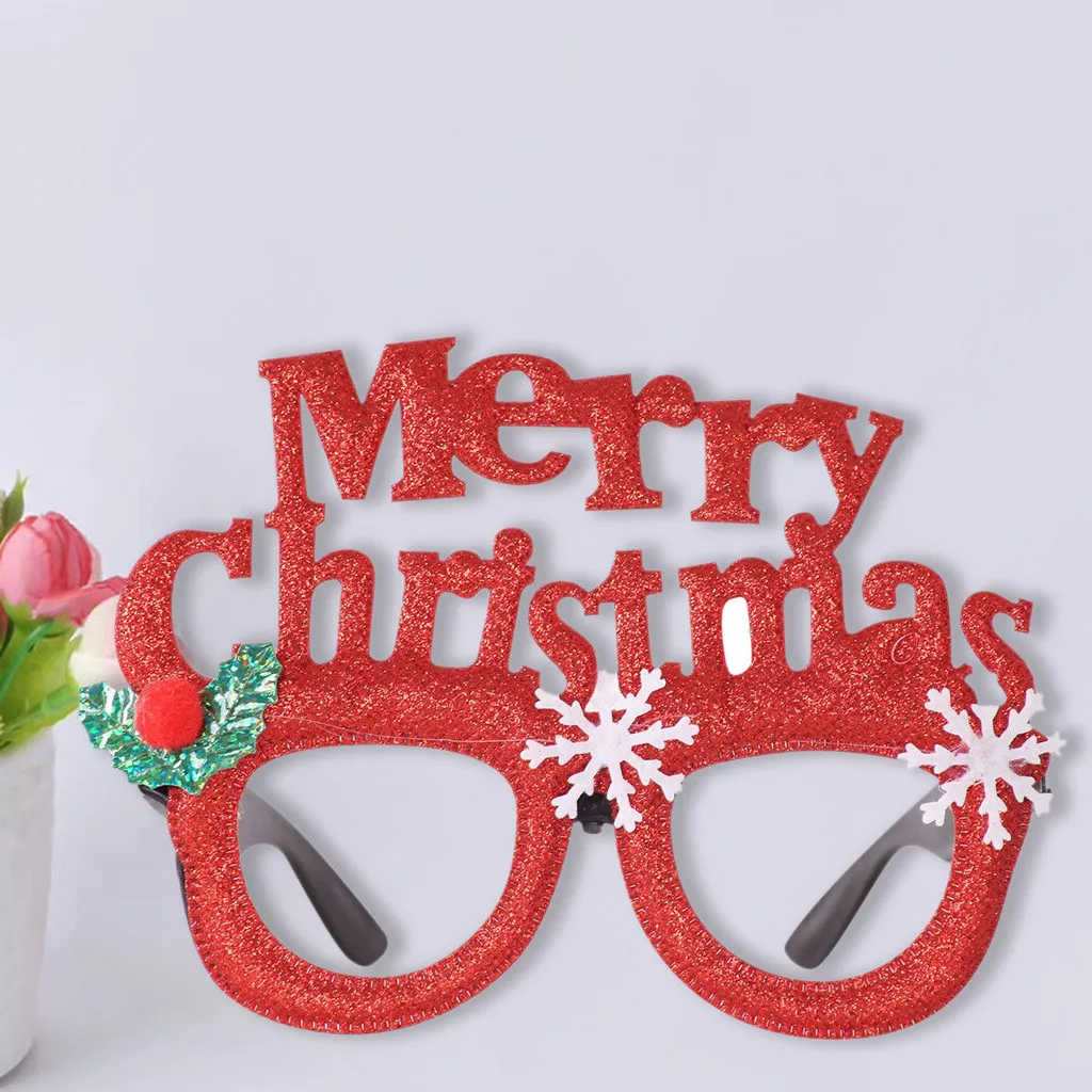 Рождественский подарок, очки, вечерние, реквизит для костюмированной вечеринки, животные, милое платье, красивые очки для фотосессии, реквизит de regalo de navidad