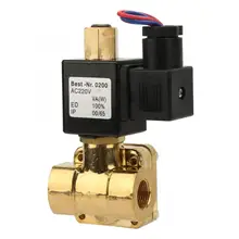 G3/" 0-1.6mpa нормально открытый латунный Электрический электромагнитный клапан для воды воздуха